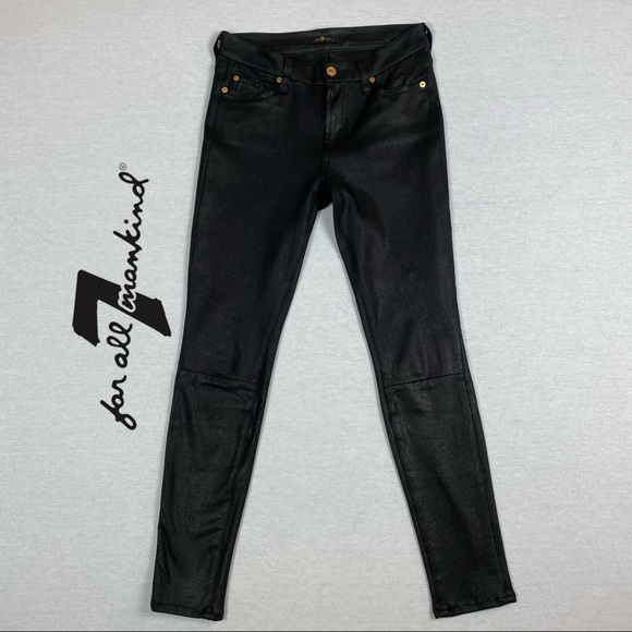 7 For All Mankind Snakeskin Print Skinny Jeans - Picture 12 of 12